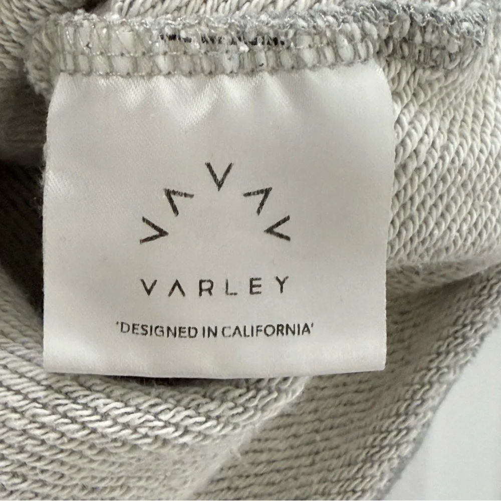 Varley Carbon Revive Cold Shoulder Sweatshirt in Light Heather Grey S Revolve - Picture 9 of 12